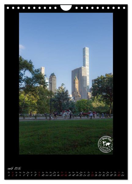 Produktbild: New York &ndash; Portraits incontournables (Calendrier mural 2026 DIN A4 horizontal), CALVENDO calendrier mensuel