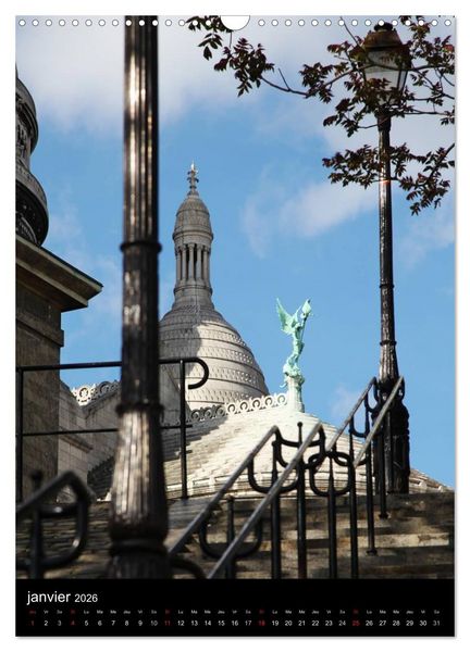 Produktbild: Lumi&egrave;res de Montmartre (Calendrier mural 2026 DIN A3 horizontal), CALVENDO calendrier mensuel