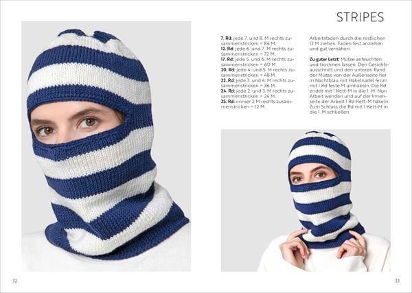 Produktbild: Balaclava M&uuml;tzen stricken und h&auml;keln