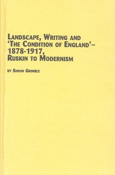 Produktbild: Landscape Writing and 'the Condition of England' 1878-1917