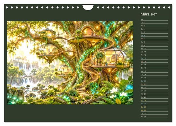 Produktbild: M&auml;rchenh&auml;user von morgen (Wandkalender 2027 DIN A4 quer), CALVENDO Monatskalender