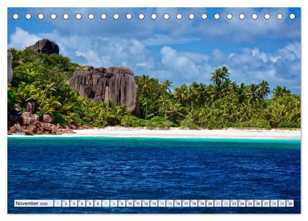 Produktbild: Seychellen - Paradies im Indischen Ozean (Tischkalender 2026 DIN A5 quer), CALVENDO Monatskalender