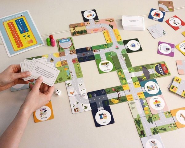 Produktbild: Hier geh ich lang - Das Lebenswegelegespiel