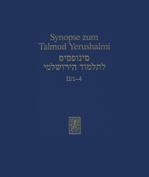 Produktbild: Synopse zum Talmud Yerushalmi
