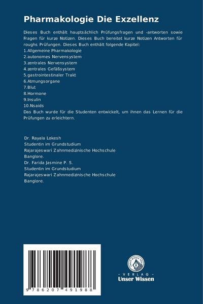 Produktbild: Pharmakologie Die Exzellenz