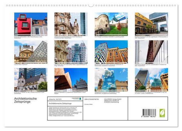 Produktbild: Architektonische Zeitspr&uuml;nge (hochwertiger Premium Wandkalender 2027 DIN A2 quer), Kunstdruck in Hochglanz