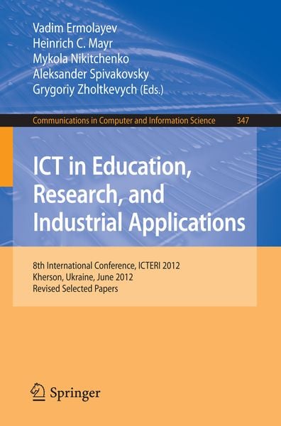 Produktbild: ICT in Education, Research, and Industrial Applications