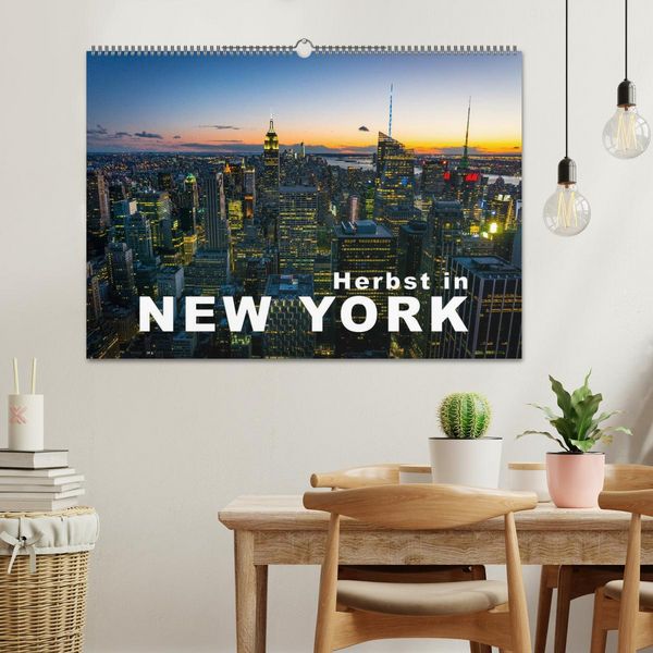 Produktbild: Herbst in New York (Wandkalender 2026 DIN A2 quer), CALVENDO Monatskalender