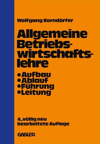 Produktbild: Allgemeine Betriebswirtschaftslehre