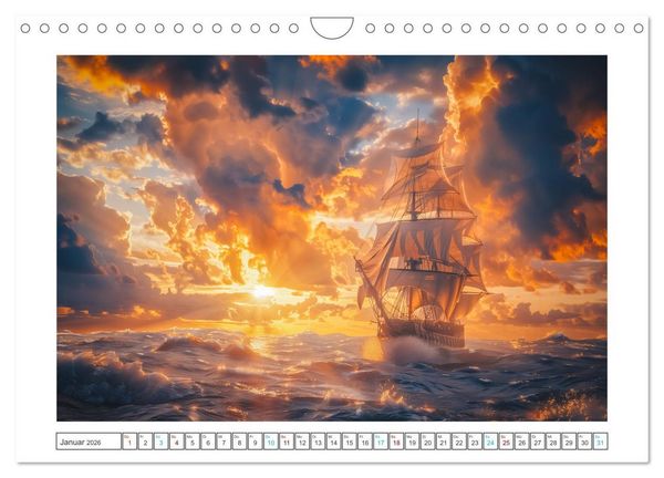 Produktbild: Wind und Wogen (Wandkalender 2026 DIN A4 quer), CALVENDO Monatskalender