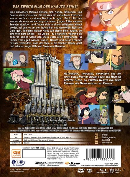 Produktbild: Naruto the Movie 2 - Die Legende des Steins von Gelel [LE] [SE] - Mediabook