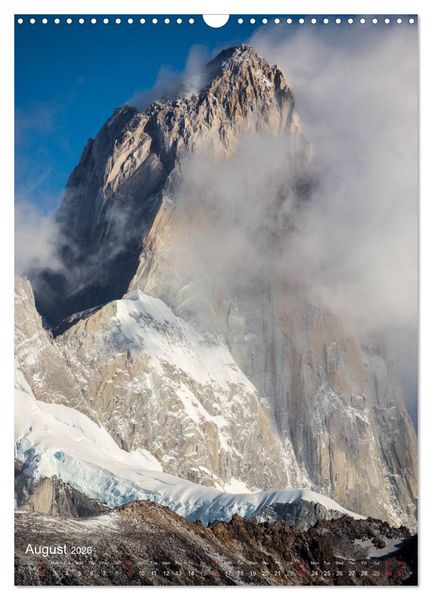 Produktbild: Majestic Mountains Cerro Torre & Fitzroy Patagonia / UK-Version (Wall Calendar 2026 DIN A3 portrait), CALVENDO 12 Month Wall Calendar