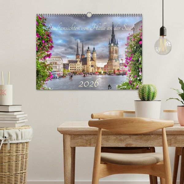 Produktbild: Stadtansichten von Halle an der Saale (Wandkalender 2026 DIN A3 quer), CALVENDO Monatskalender