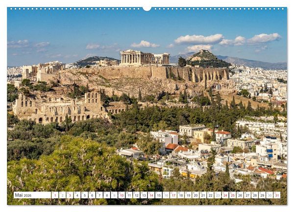 Produktbild: Griechenland - Athen (hochwertiger Premium Wandkalender 2026 DIN A2 quer), Kunstdruck in Hochglanz