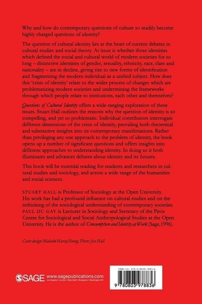 Produktbild: Questions of Cultural Identity