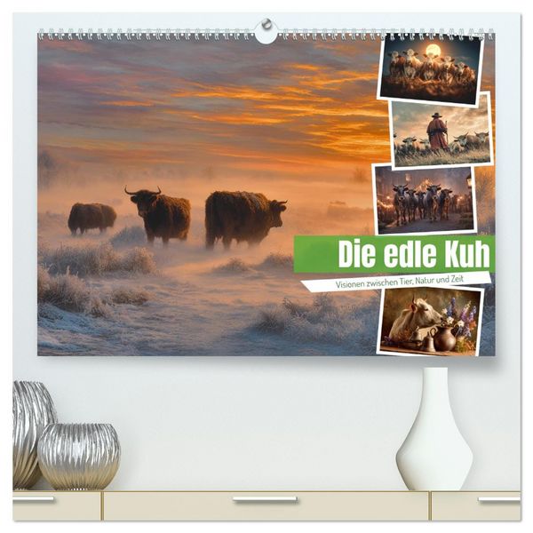 Produktbild: Die edle Kuh (hochwertiger Premium Wandkalender 2027 DIN A2 quer), Kunstdruck in Hochglanz