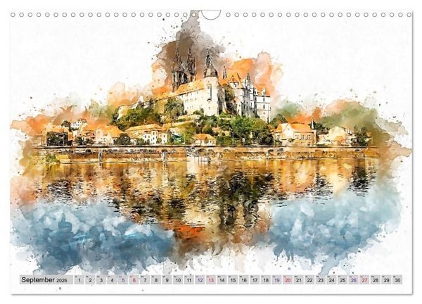 Produktbild: Malerisches Mei&szlig;en (Wandkalender 2026 DIN A3 quer), CALVENDO Monatskalender