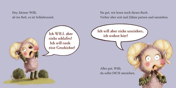 Produktbild: Widder Willi will aber nicht schlafen! Ein (Nicht-)Mitmach-Buch