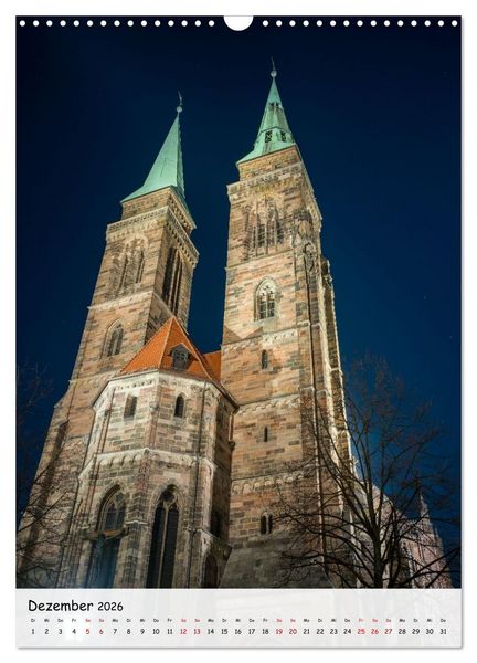 Produktbild: N&uuml;rnberg - Die faszinierende historische Altstadt (Wandkalender 2026 DIN A3 hoch), CALVENDO Monatskalender