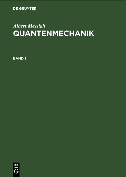 Produktbild: Quantenmechanik. Band 1