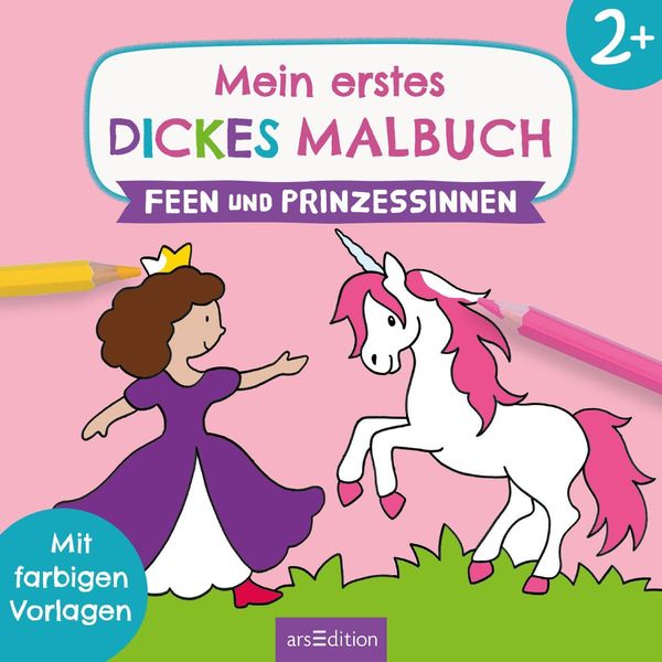 Produktbild: Mein erstes dickes Malbuch ab 2 &ndash; Feen und Prinzessinnen