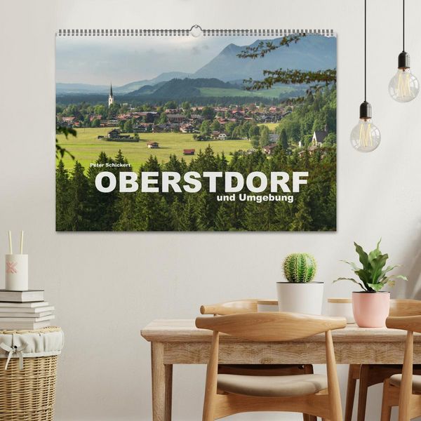Produktbild: Oberstdorf und Umgebung (Wandkalender 2026 DIN A2 quer), CALVENDO Monatskalender