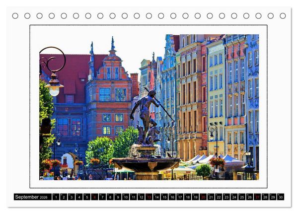 Produktbild: Danzig Gdansk (Tischkalender 2026 DIN A5 quer), CALVENDO Monatskalender