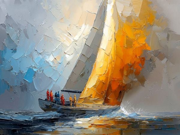 Produktbild: CALVENDO Puzzle Starker Wind erm&ouml;glicht gro&szlig;e Geschwindigkeit | 1000 Teile Lege-Gr&ouml;&szlig;e 64x48cm Foto-Puzzle f&uuml;r gl&uuml;ckliche Stunden