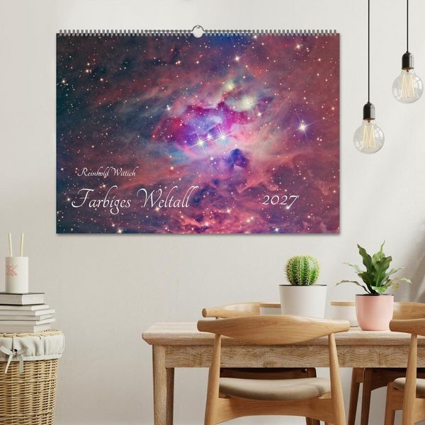 Produktbild: Farbiges Weltall (Wandkalender 2027 DIN A2 quer), CALVENDO Monatskalender