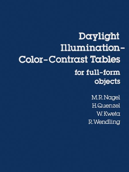 Produktbild: Daylight Illumination-Color-Contrast Tables for Full-form Objects