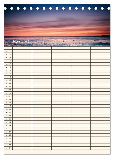 Produktbild: Noch mehr F&ouml;hrweh Familienplaner (Tischkalender 2026 DIN A5 hoch), CALVENDO Monatskalender