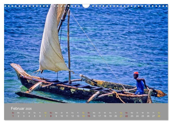 Produktbild: Lamu - Geheimtipp in Kenia (Wandkalender 2026 DIN A3 quer), CALVENDO Monatskalender