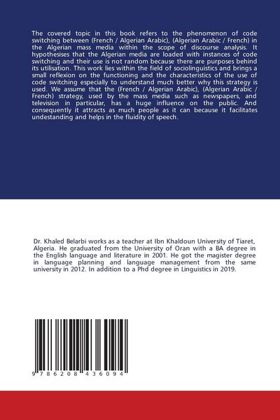 Produktbild: Discourse Analysis of Code Switching in the Algerian Mass Media