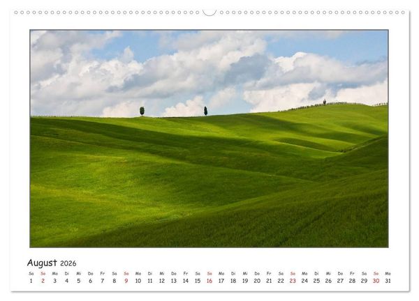 Produktbild: Toskana-Impressionen (hochwertiger Premium Wandkalender 2026 DIN A2 quer), Kunstdruck in Hochglanz