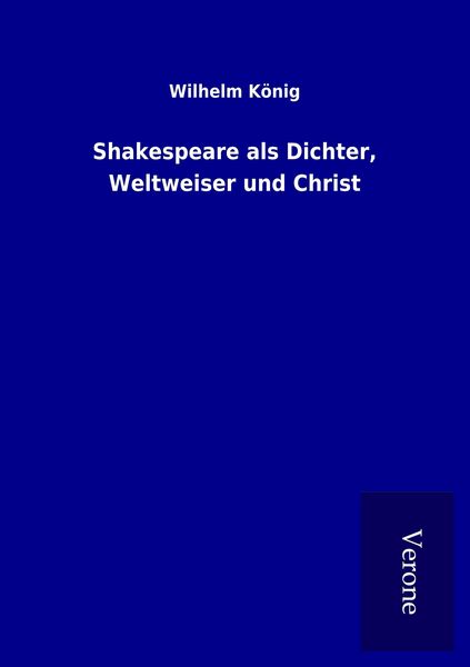 Produktbild: Shakespeare als Dichter, Weltweiser und Christ