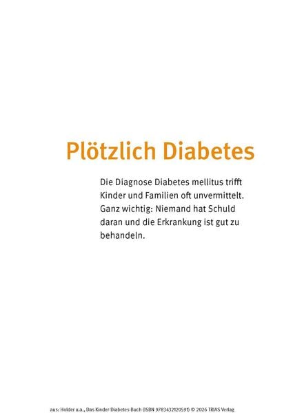 Produktbild: Das Kinder-Diabetes-Buch