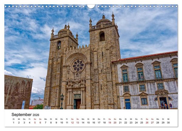Produktbild: Porto und Gaia - Ausblicke und Einsichten (Wandkalender 2026 DIN A3 quer), CALVENDO Monatskalender