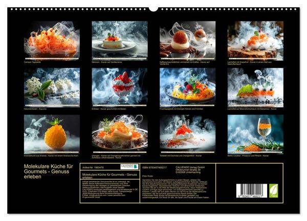Produktbild: Molekulare K&uuml;che f&uuml;r Gourmets - Genuss erleben (hochwertiger Premium Wandkalender 2026 DIN A2 quer), Kunstdruck in Hochglanz