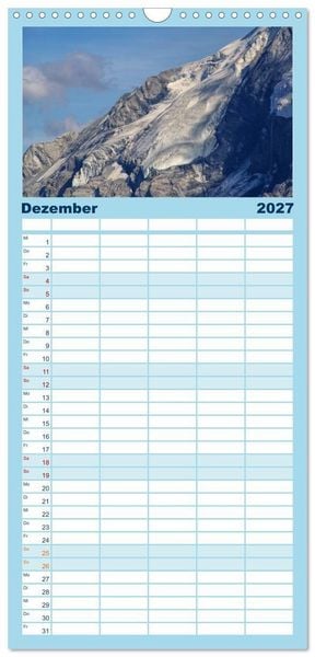Produktbild: Familienplaner 2027 - Vinschgau - Die Sonnenseite S&uuml;dtirols mit 5 Spalten (Wandkalender, 21 x 45 cm) CALVENDO