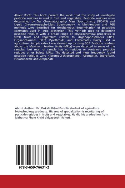 Produktbild: Pesticide residue analysis by GC-MS/MS and LC-MS/MS