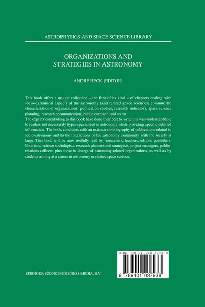 Produktbild: Organizations and Strategies in Astronomy