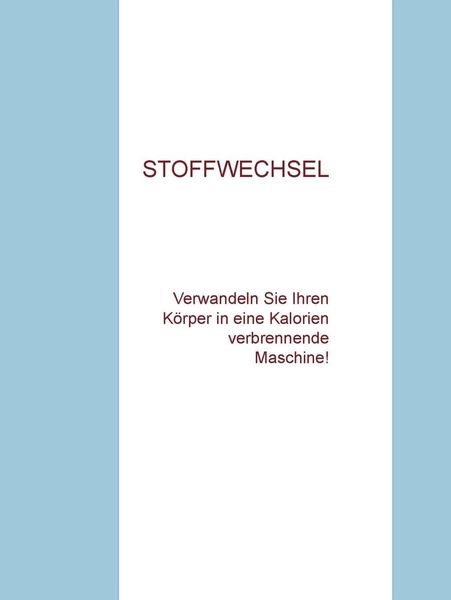 Produktbild: Wie man Stoffwechsel ankurbelt