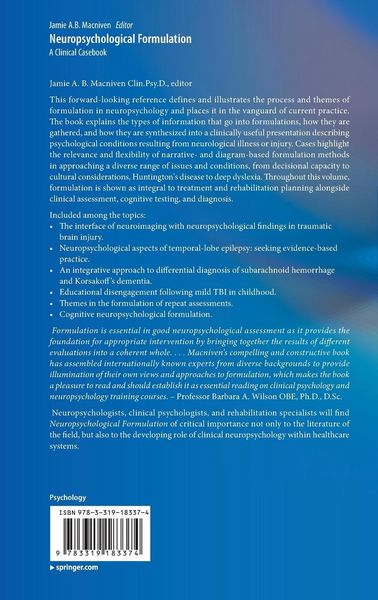 Produktbild: Neuropsychological Formulation