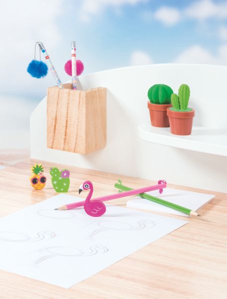 Produktbild: Brunnen Spitzer mit Radiergummi Kaktus