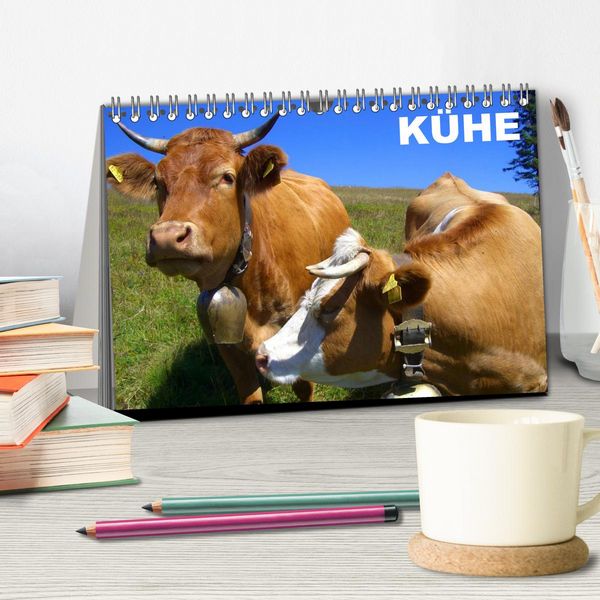 Produktbild: K&uuml;he / Geburtstagskalender (Tischkalender 2026 DIN A5 quer), CALVENDO Monatskalender