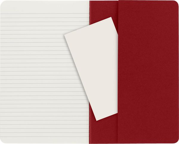 Produktbild: Moleskine Cahier Pocket Ruled Red Cover L. 3er Pack