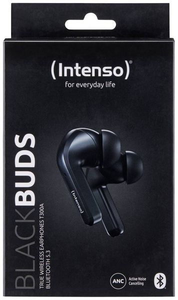 Produktbild: Intenso T300A In Ear Headset Bluetooth&reg; Stereo Schwarz Noise Cancelling Batterieladeanzeige, Headset, Ladecase, Touch-Steuerung