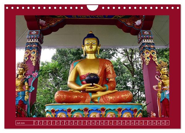 Produktbild: Buddhas & Bhodisattvas (Wandkalender 2026 DIN A4 quer), CALVENDO Monatskalender