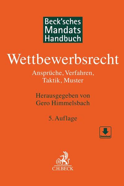 Produktbild: Beck'sches Mandatshandbuch Wettbewerbsrecht