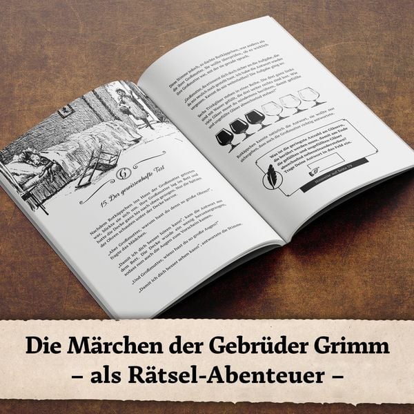 Produktbild: Das m&auml;rchenhafte R&auml;tselbuch der Gebr&uuml;der Grimm